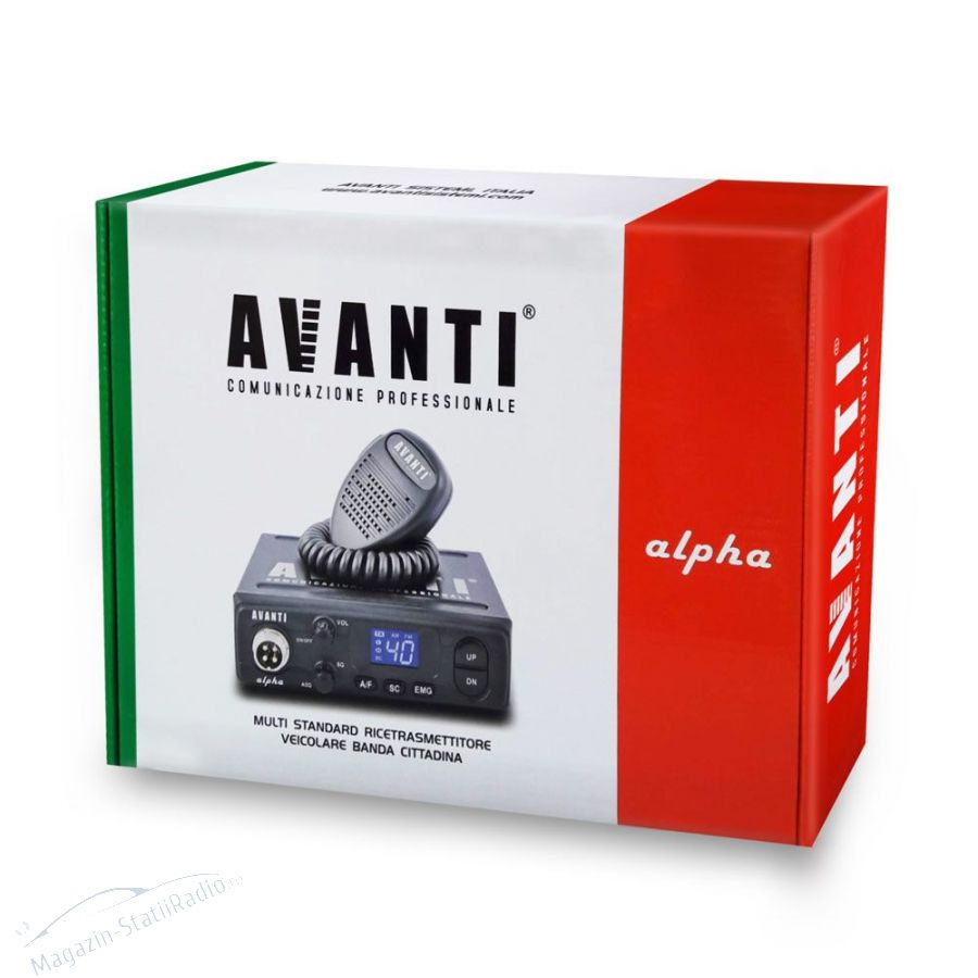 Statie Radio CB Avanti Alpha - Model nou,  AM/FM, ASQ
