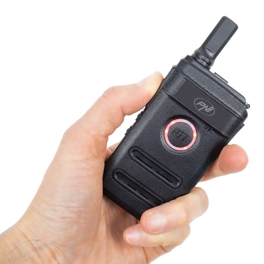 Statie radio portabila PNI PMR R10 PRO, 446MHz, 0.5W, 16 canale programabile, 16 PMR si tonuri 50 CTCSS si 104 DCS, Monitor, Scan