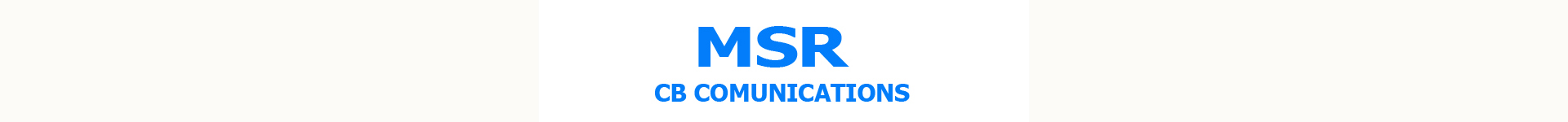 MSR CB comunications