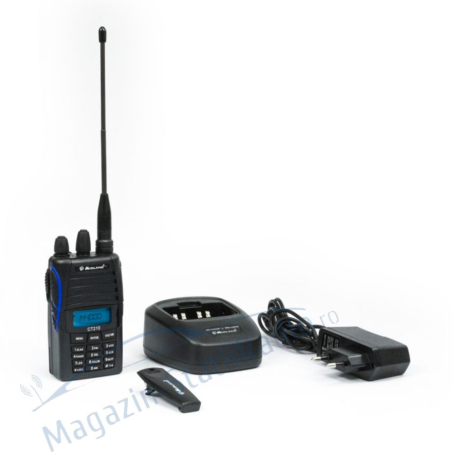 Statie radio VHF portabila Midland CT210, 136-174MHz 