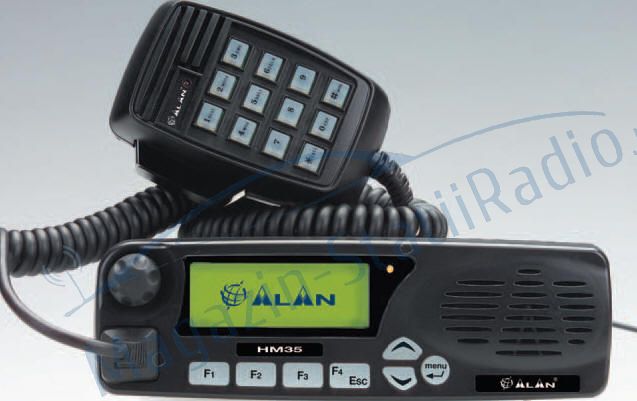 Statie radio VHF Midland Alan HM135 fara microfon, cu 5 tonuri pt TAXI, 135-174 Mhz