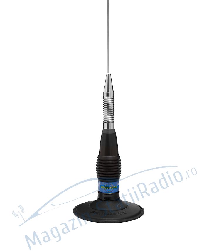 Statie Radio President BARRY FM, 12/24v ASC + Antena President ML145