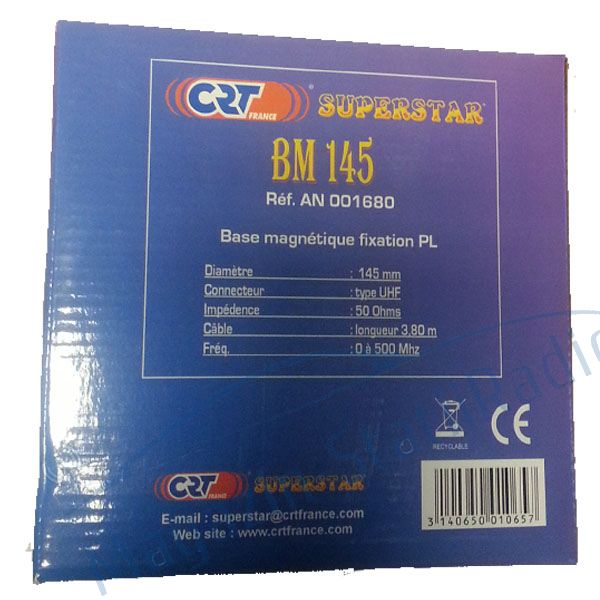 Antena CRT Superstar ML145 + baza magnetica 140mm inclusa