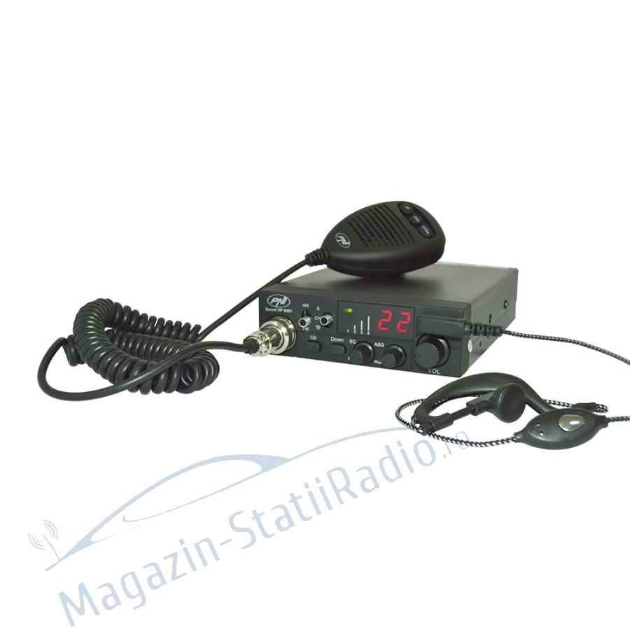 Statie radio CB PNI Escort HP 8001 ASQ include casti cu microfon HS81