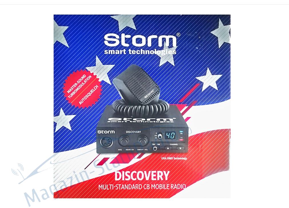  Set: Statie CB Storm Discovery 2 V3+ Antena CB MEGAWAT CB 13 