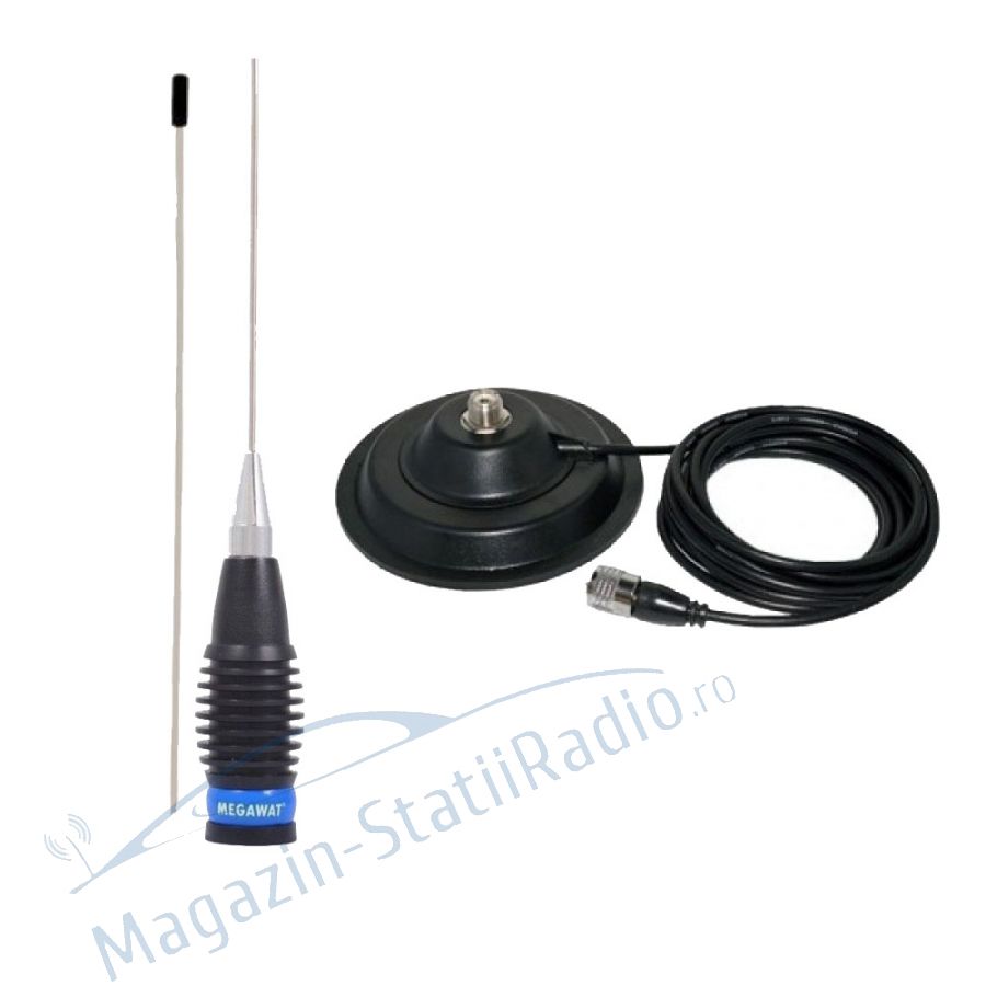 Antenă radio CB Megawat ML 145 cu talpa magnetică 145pl