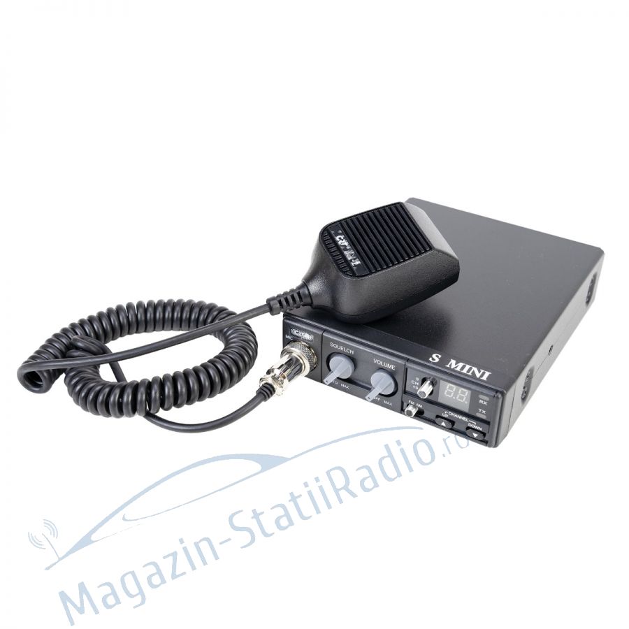 Statie radio CB CRT S Mini Dual Voltage 12/24V, ASQ, Model nou 