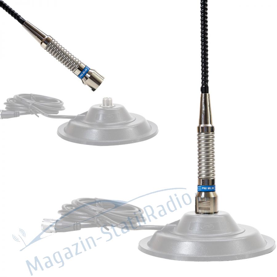 Antena CB PNI ML90 26-30MHz, 71 cm, 150W, fara cablu