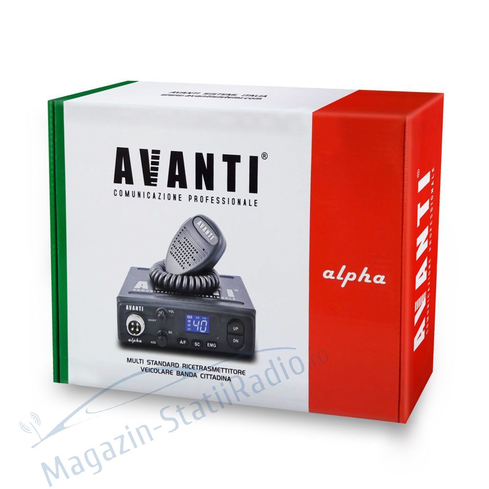 Statie Radio CB Avanti Alpha - Model nou,  AM/FM, ASQ