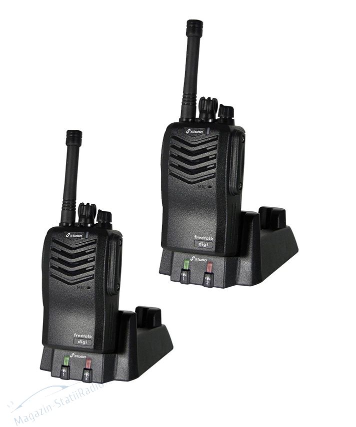 SET 2X Statie radio PMR Profesionala STABO  freetalk digi NOU