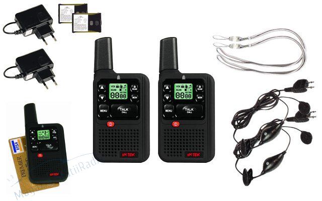 INTEK PMR / LPD SL 02 Statie Portabila, Kit complet cu Sistem VOX - Hands Free.