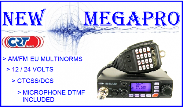 Date tehnice statie radio CB 2016 CRT MEGAPRO si filmulet de prezentare a statiei